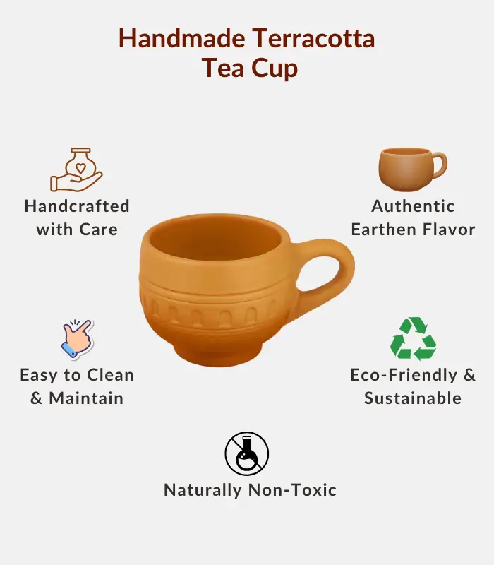 Handmade Terracotta Tea Cup