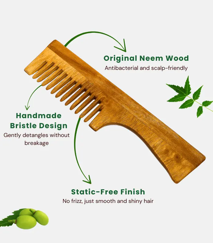 Neem Wood Hair Comb Benefit