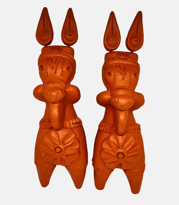 Traditional Terracotta Horse Pair
