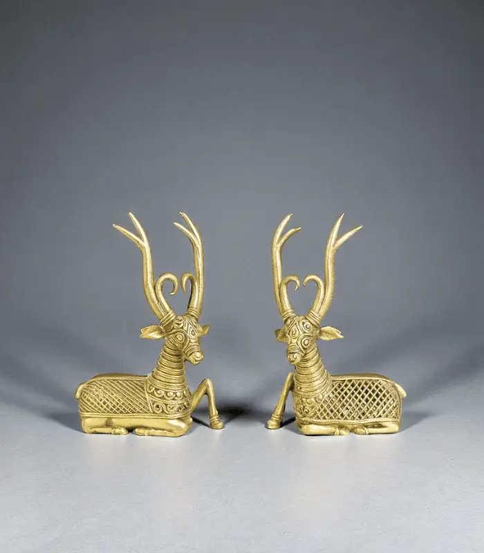 deer pair dokra art