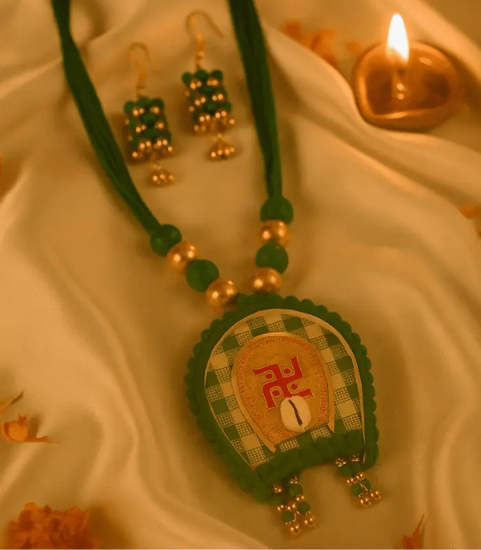 green double kulo handmade jewellery