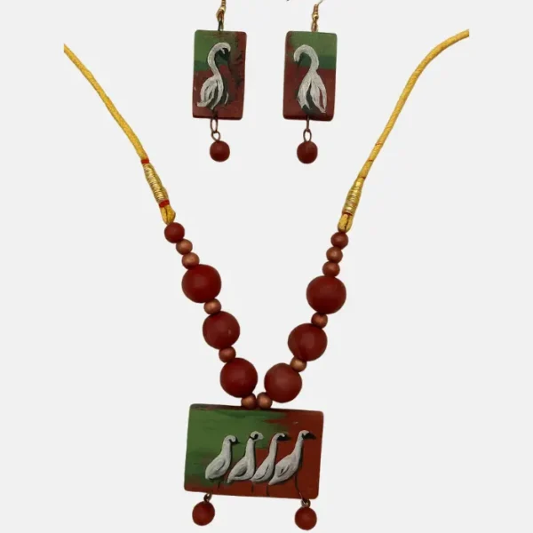 hansa handmade clay jewellery set
