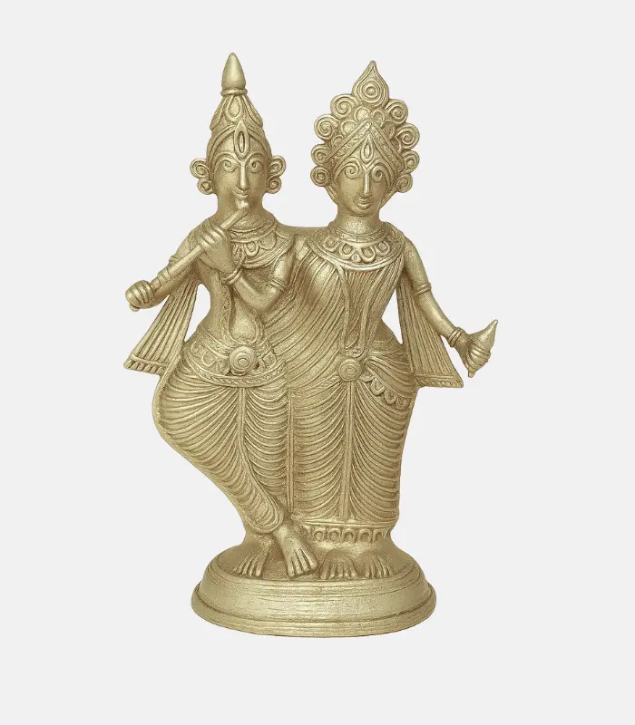 radha krishna dokra product handmade art