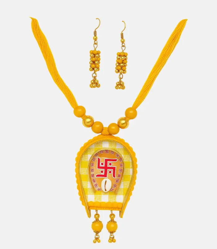 yellow double kulo handmade jewellery
