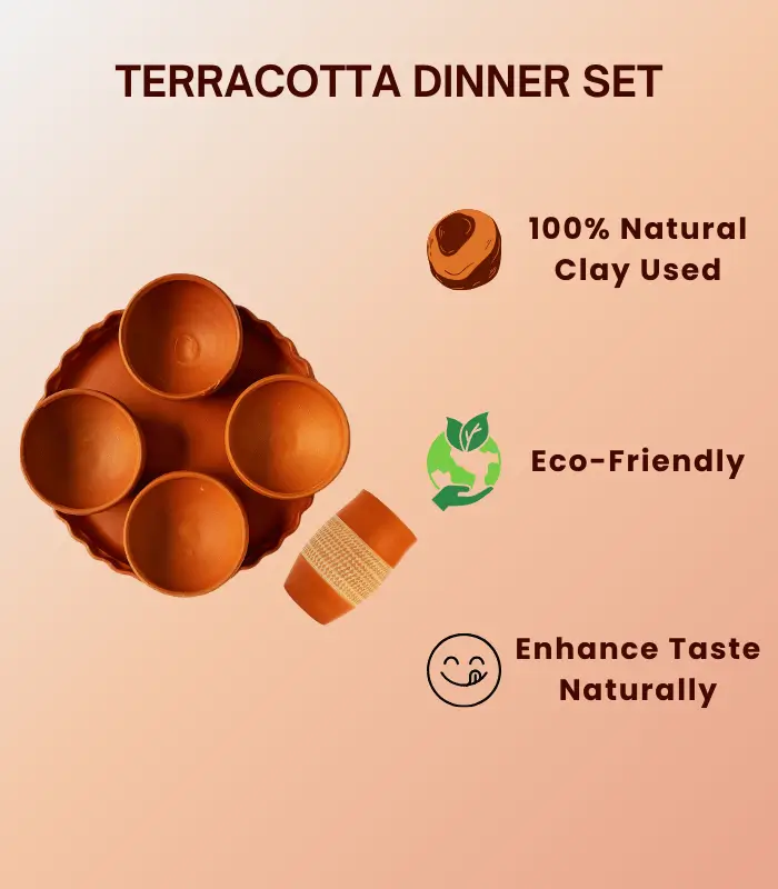 terracotta dinner set