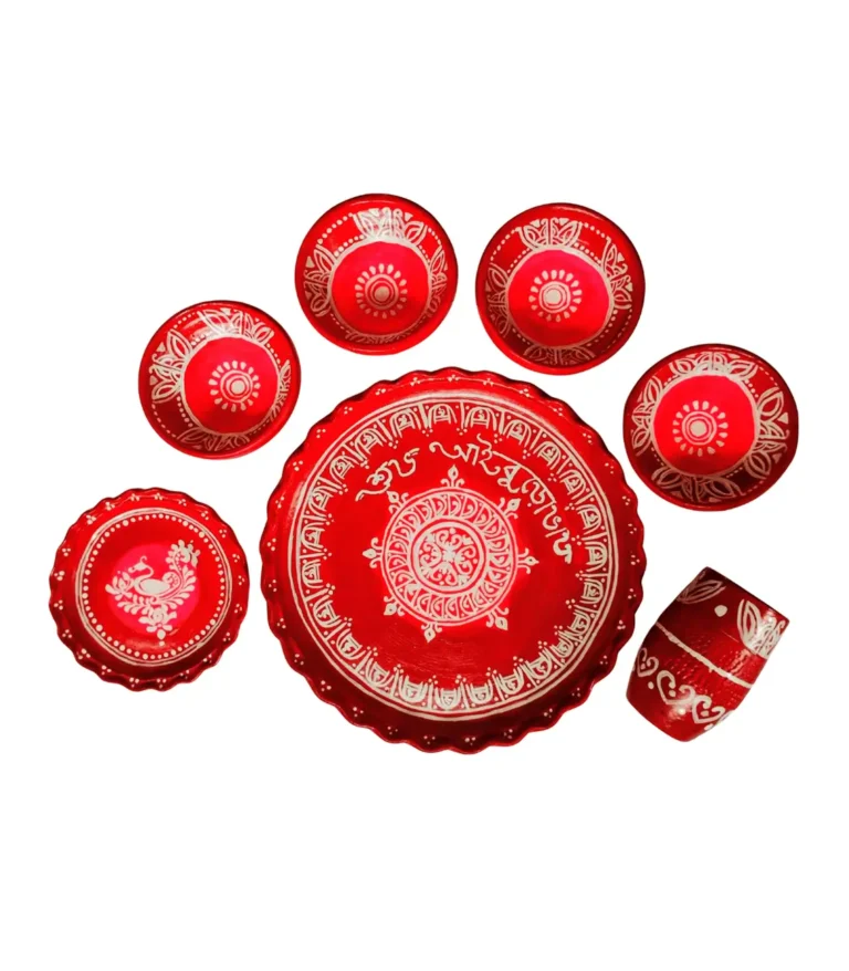 aiburobhat terracotta thali set