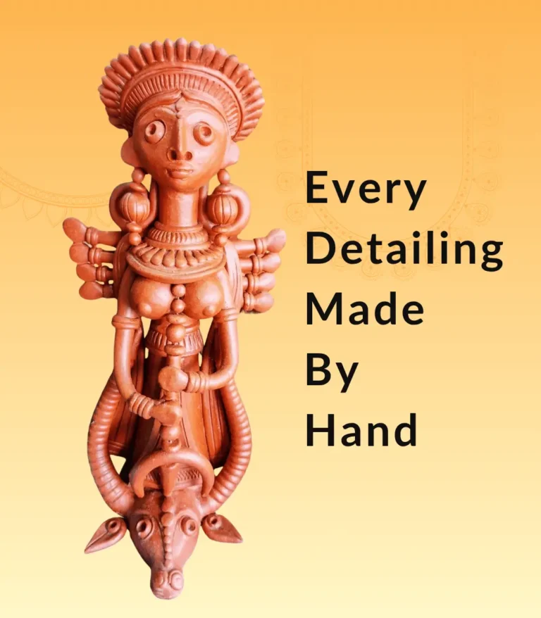 terracotta maa durga idol