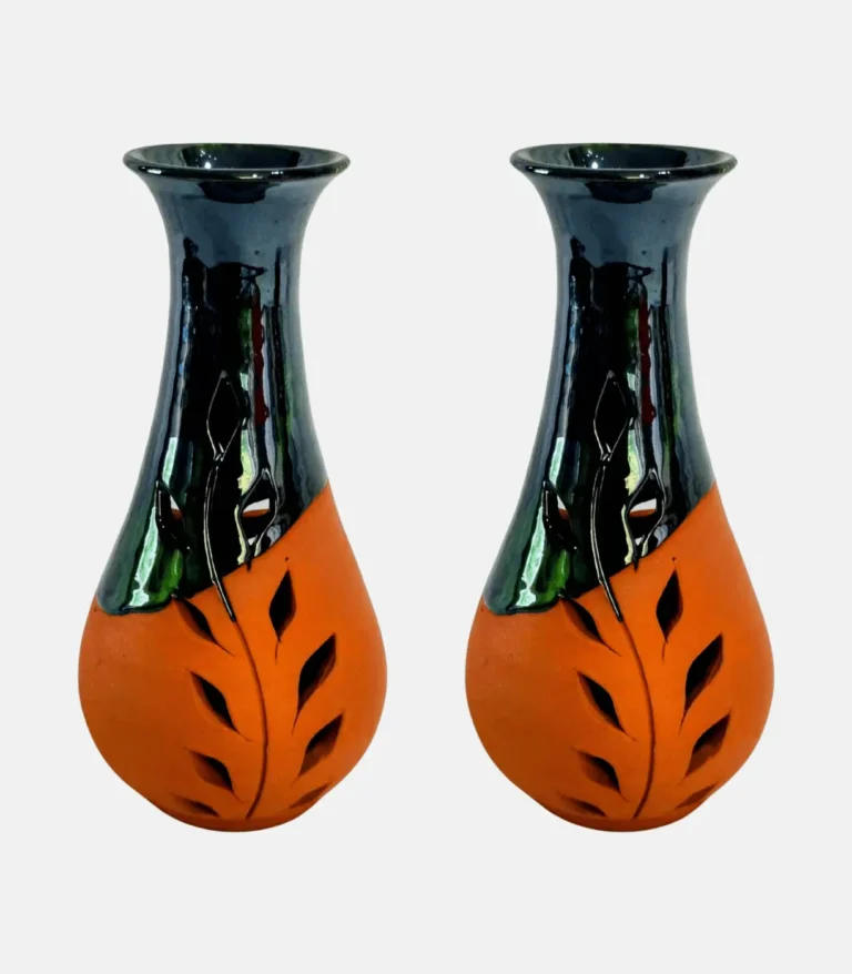 terracotta flower vase