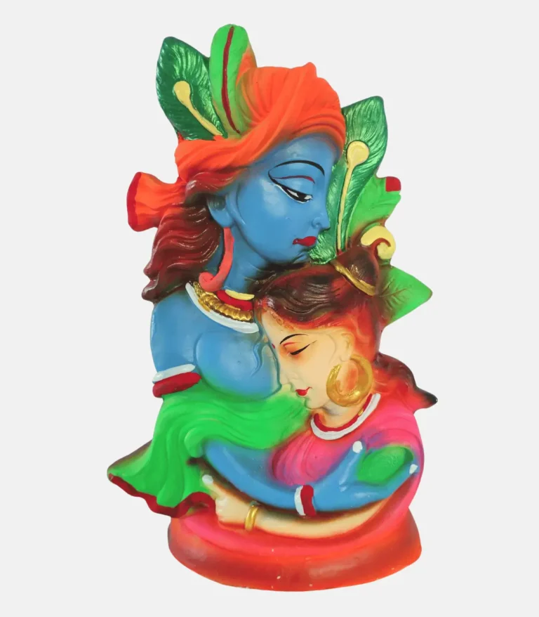 terracotta radha krishna decorative flower vase